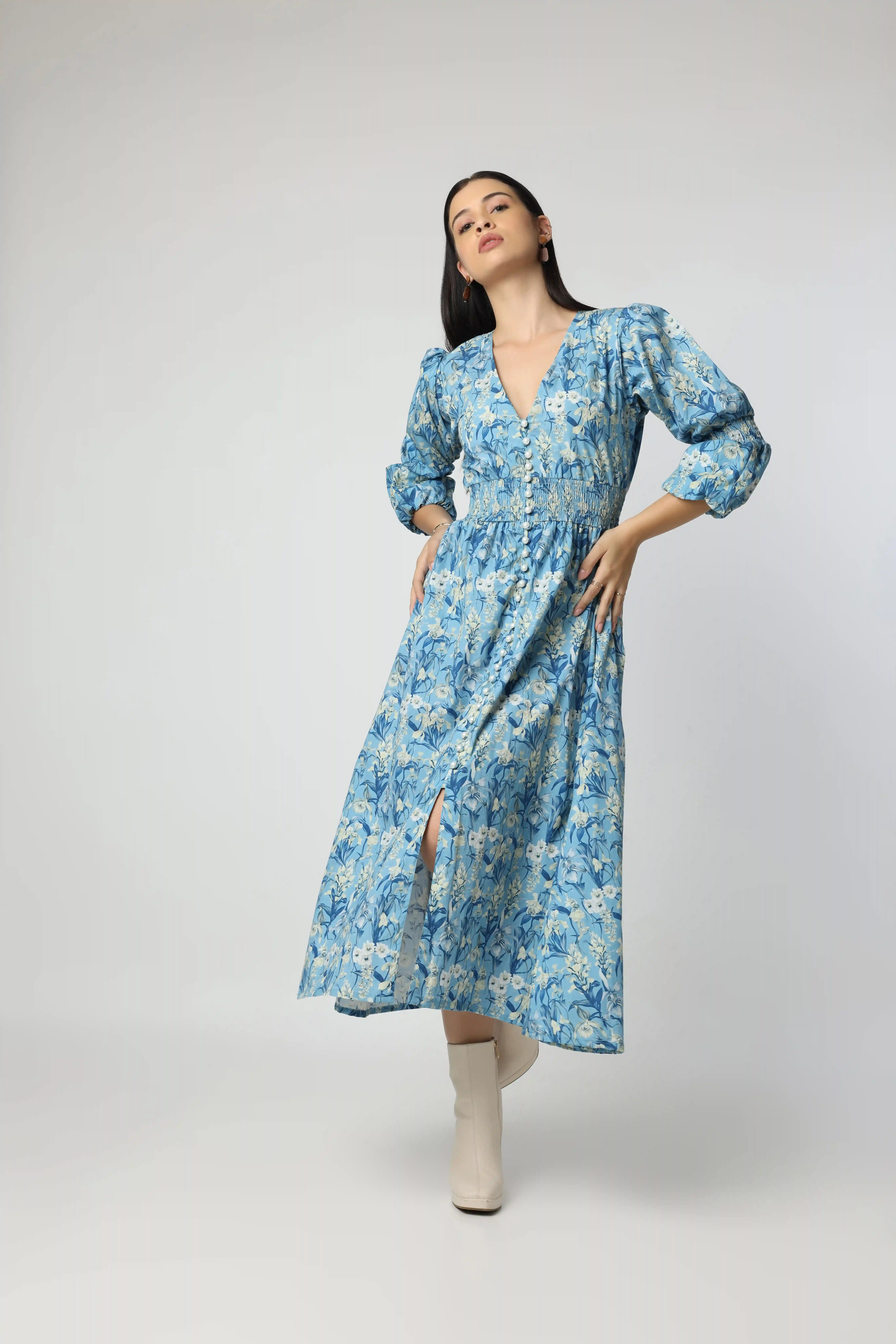 Charming floral A- line Dress