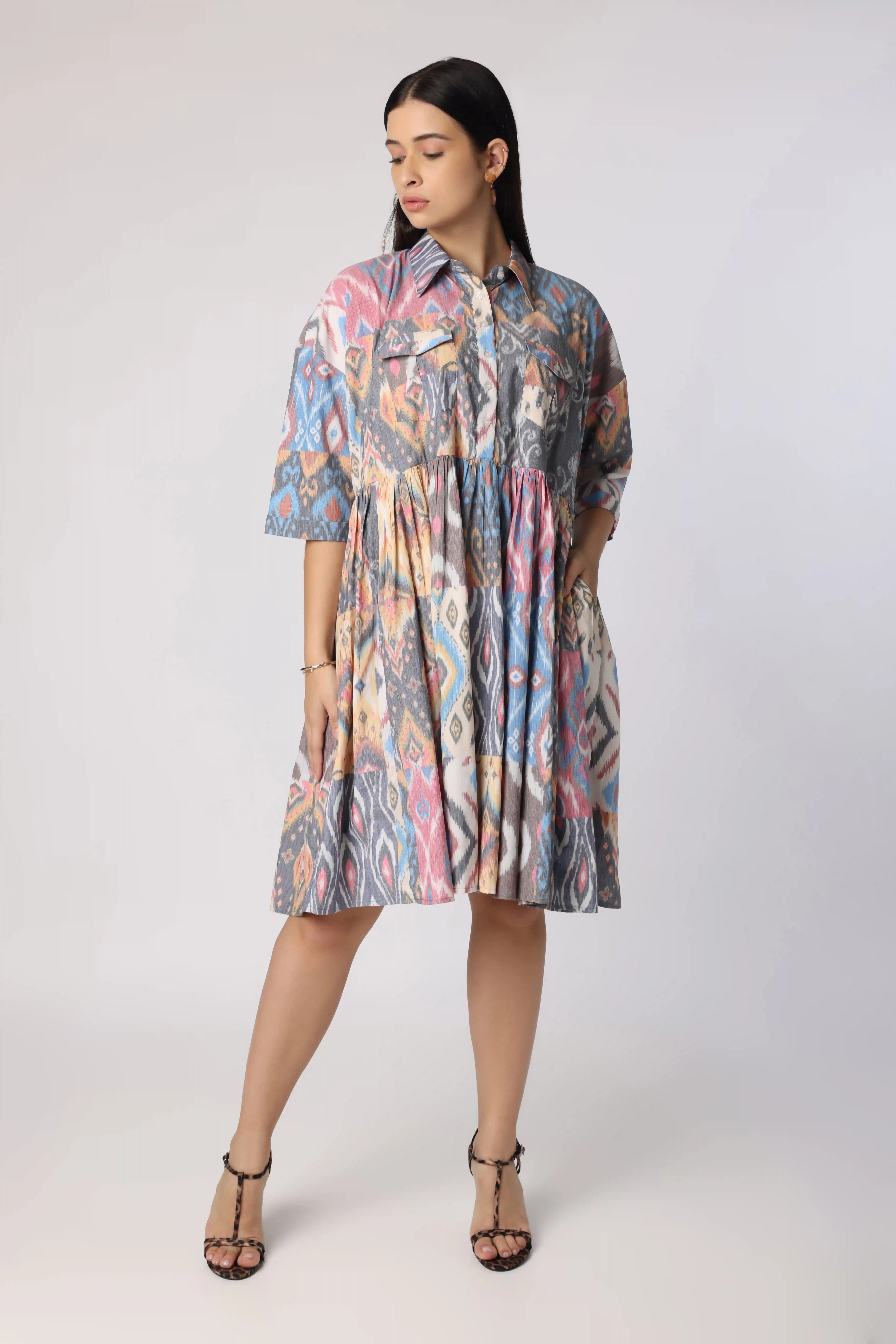 Playful, Vibrant Printed Dress